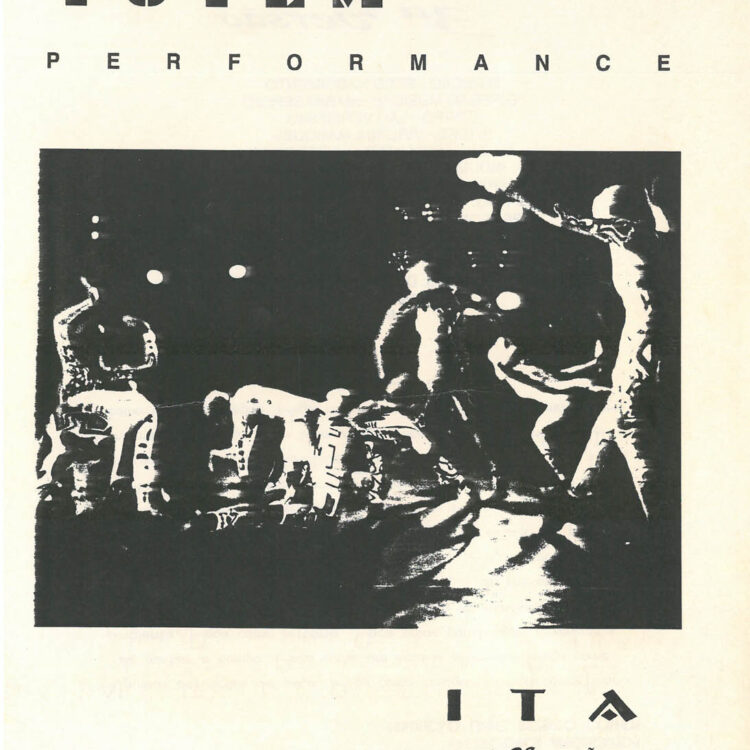 Programa do espetáculo “ITA” 3ª versão